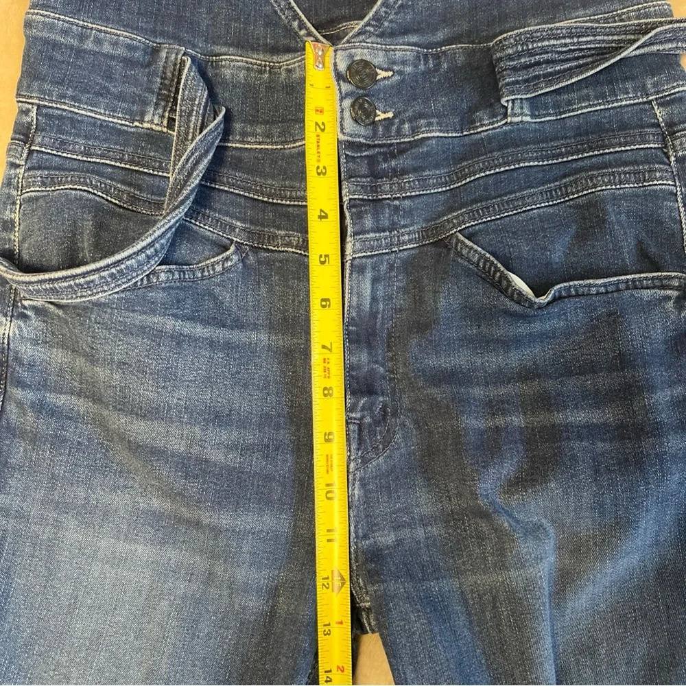 Mother Triple Stack Looker Hi Rise Tie Waist Stretch Skinny Jeans Size 31 - Picture 13 of 15